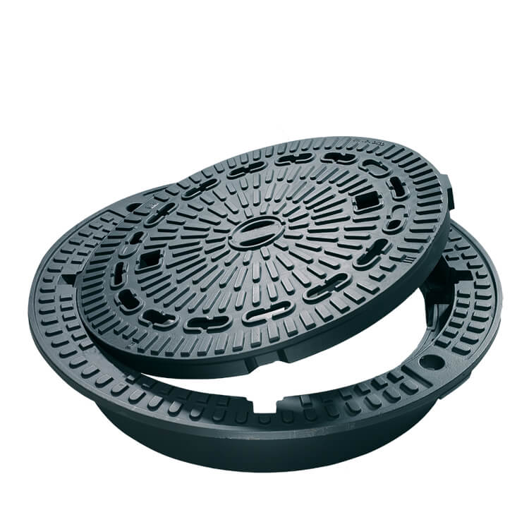 What is the general thickness of ductile iron manhole covers?