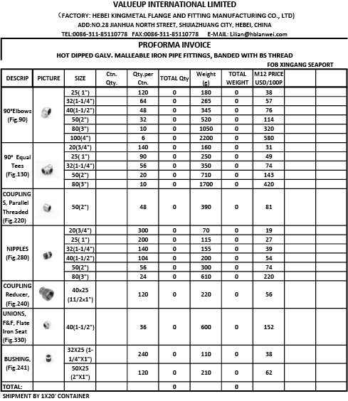 ABT HD Uae Malleable Iron Pipe Fittings